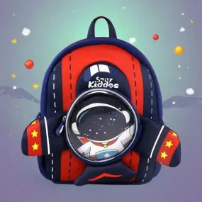 Smily Kiddos Go out Backpack - Space Theme Blue