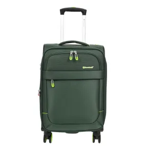 Soft Suitcase 8 Wheel Expandable Lightweight Orion Cabin Bags Green