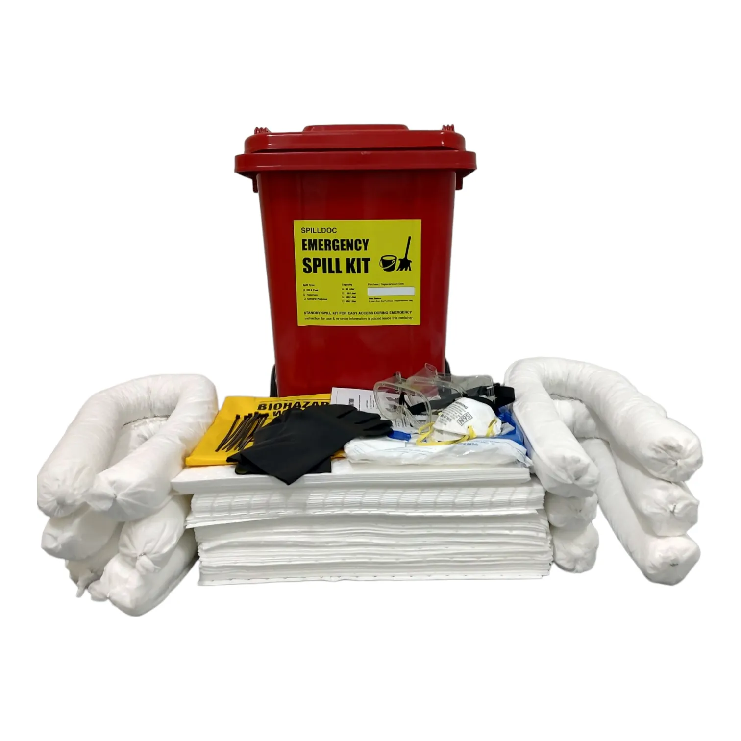 Spilldoc 80 Litre Oil Spill Kit