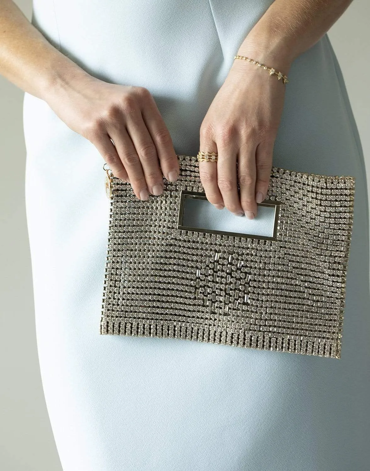 Square Crystal Clutch