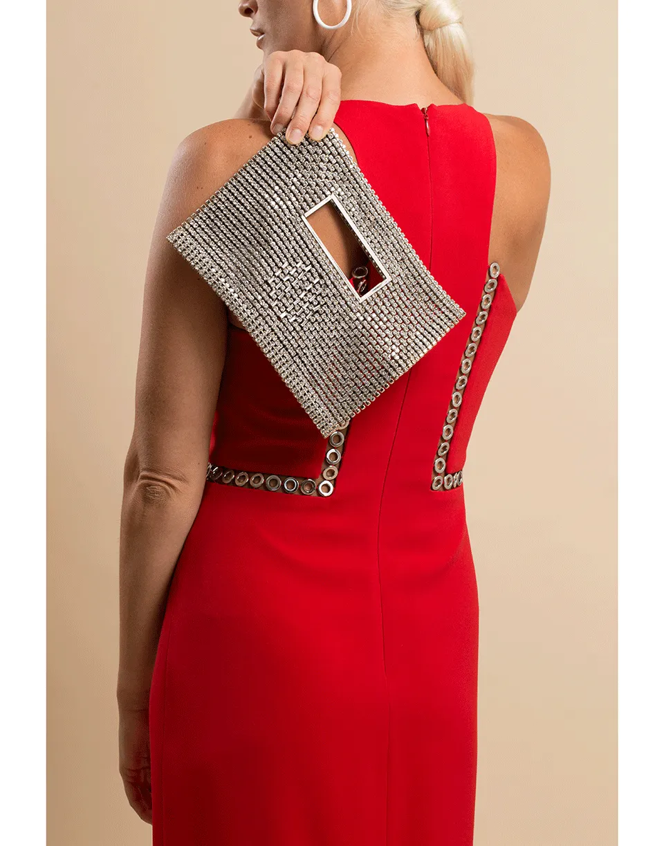 Square Crystal Clutch