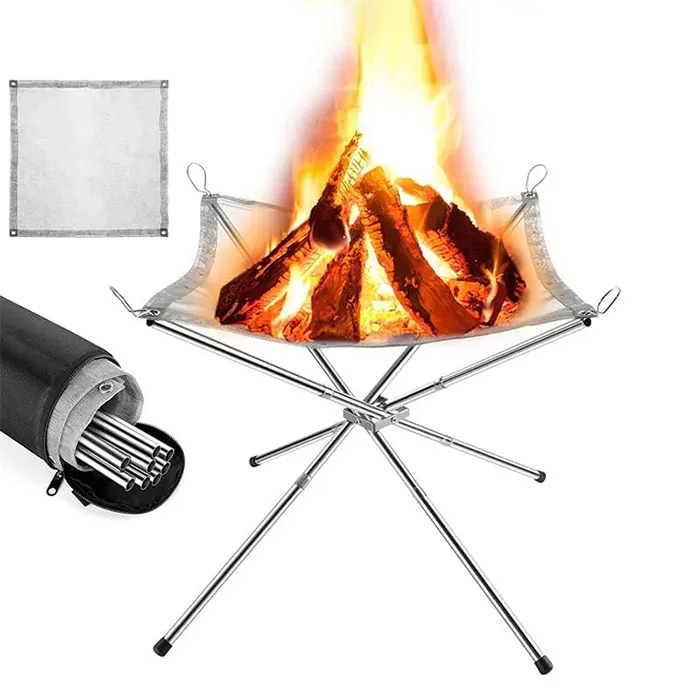 Stainless Steel Fire Pit with Carry Bag