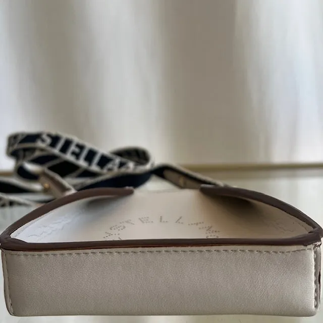 STELLA MCCARTNEY White Leather Micro Mini Shoulder Bag