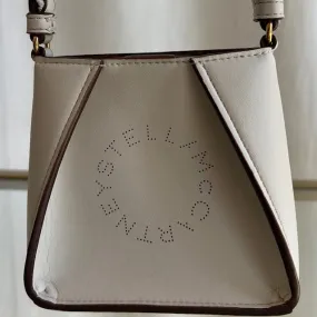 STELLA MCCARTNEY White Leather Micro Mini Shoulder Bag