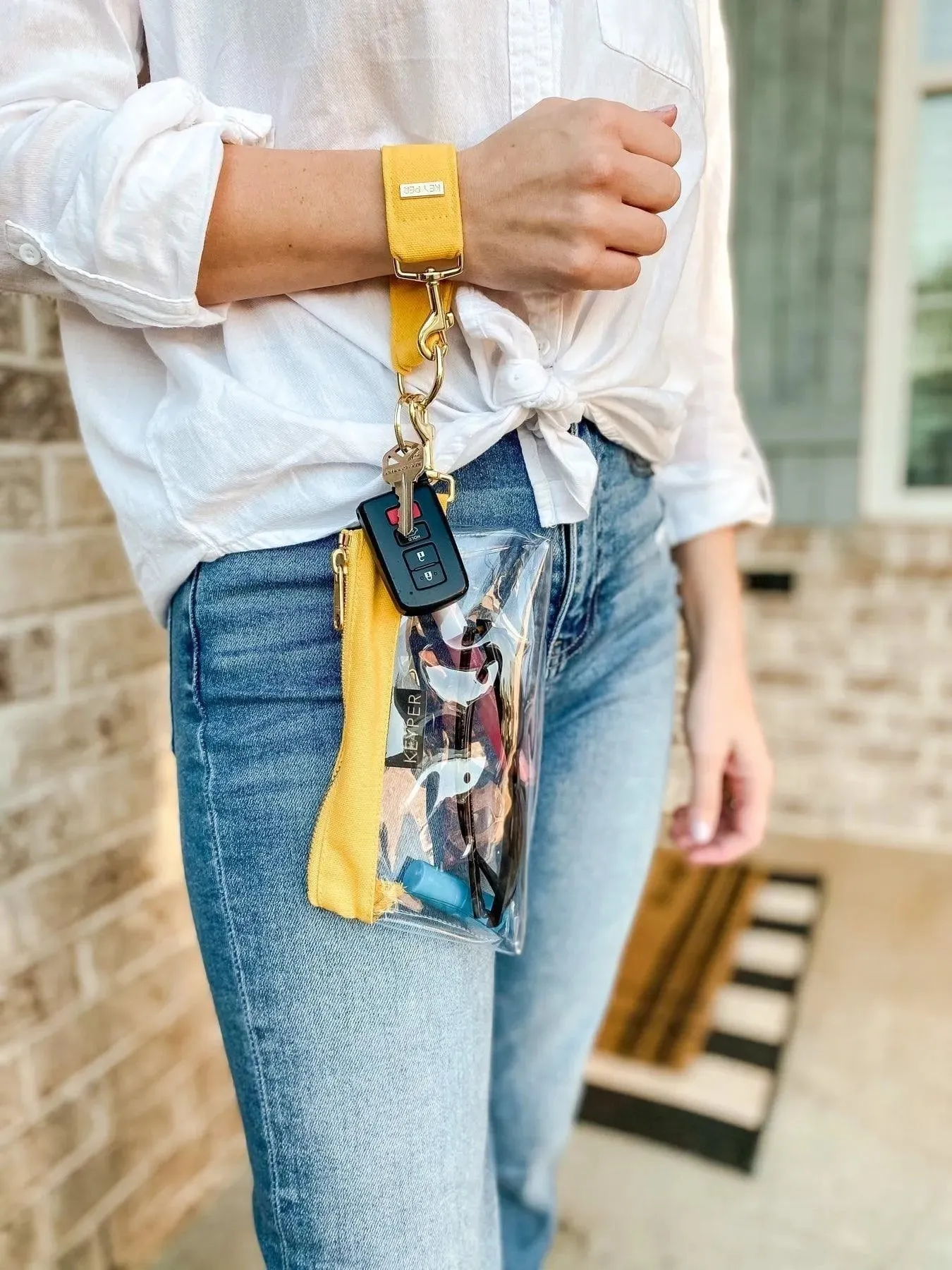 Sunshine Canvas 2-Piece Wristlet Set