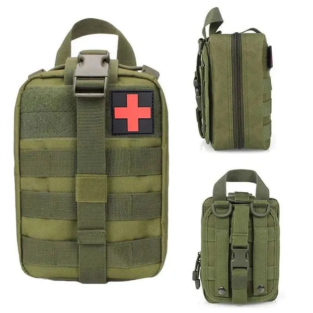 Survival First Aid Kit Supplies Emergency Medical Military Trauma Bag