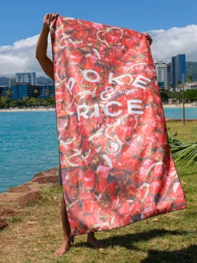 T&C Surf Poke and Rice Microfiber Towel