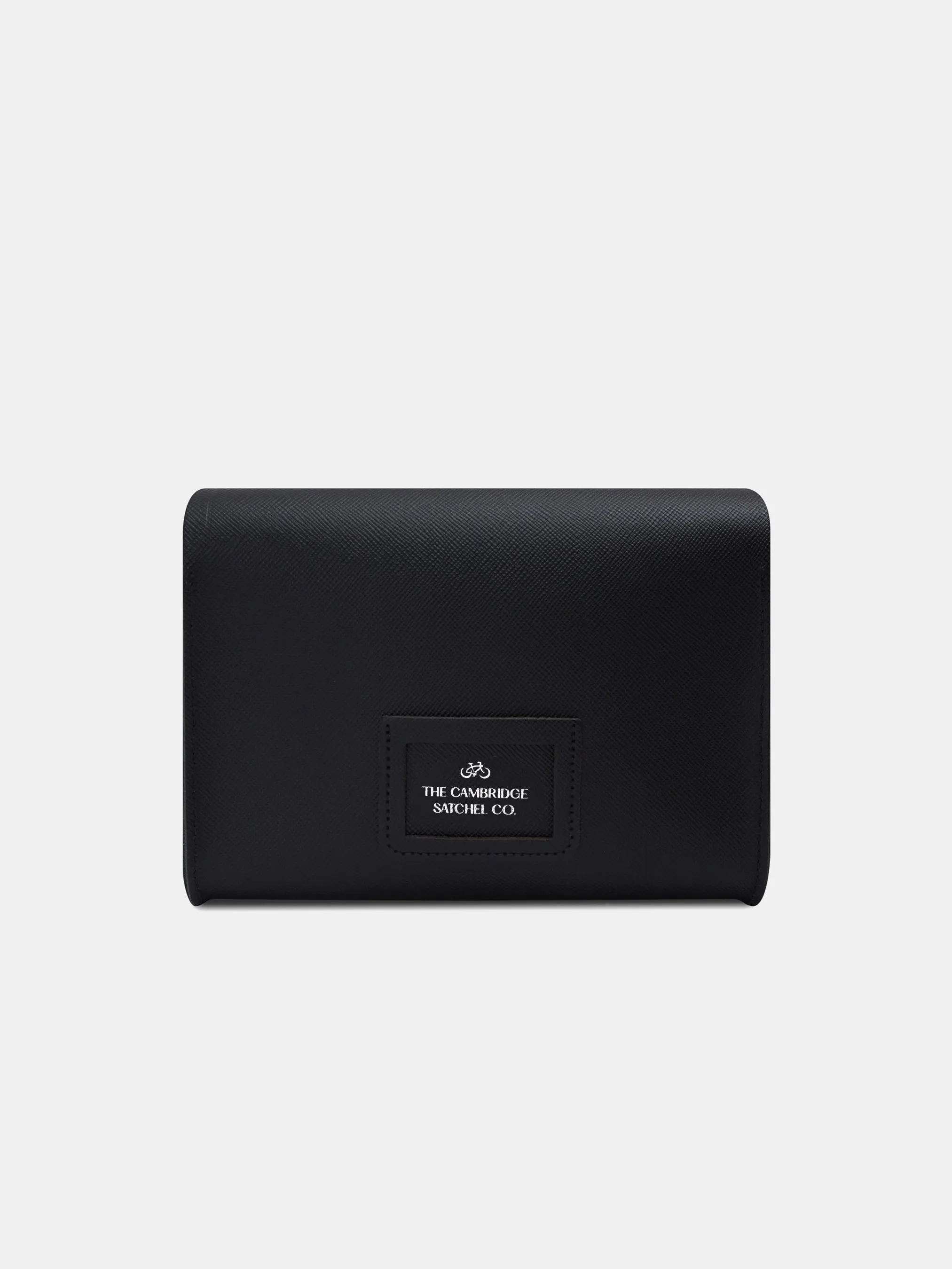 The Large Pushlock - Black Saffiano