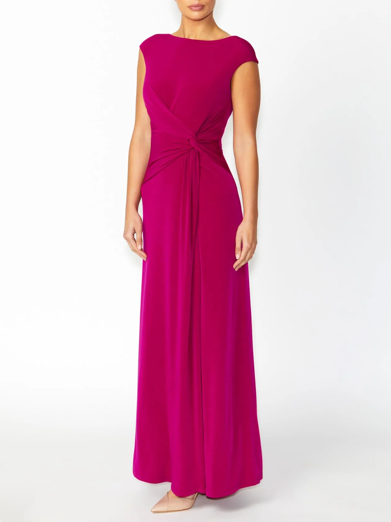 Tiffany Fuchsia Jersey Gown