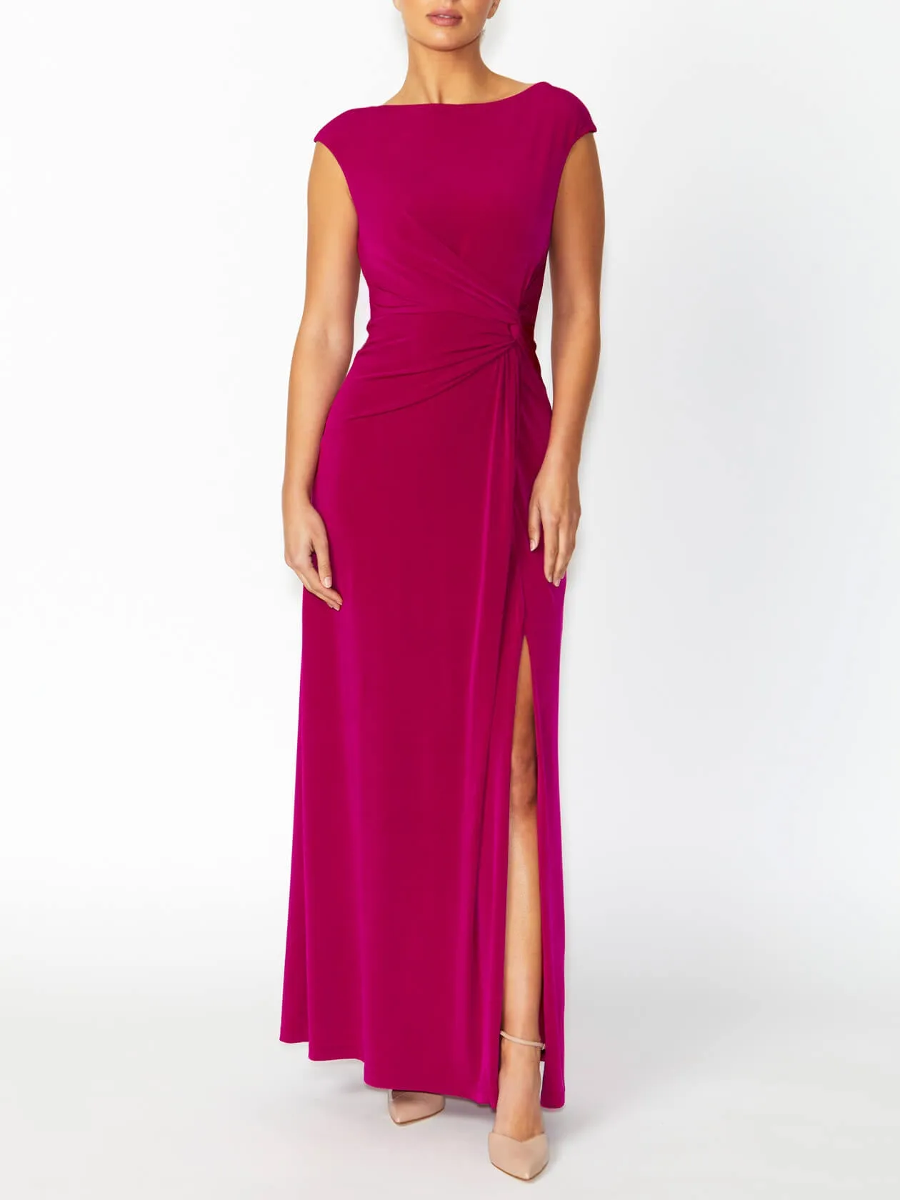 Tiffany Fuchsia Jersey Gown