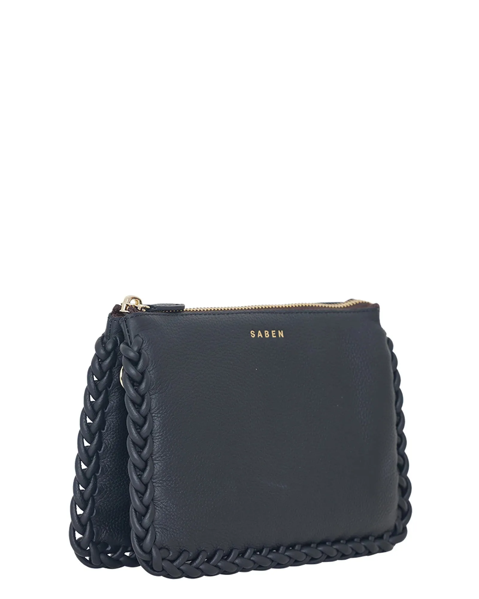 Tilly's Big Sis Crossbody | Plaited Edge Black