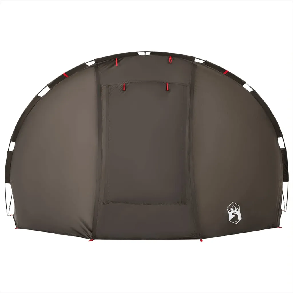 vidaXL Fishing Tent 5-Person Brown Waterproof