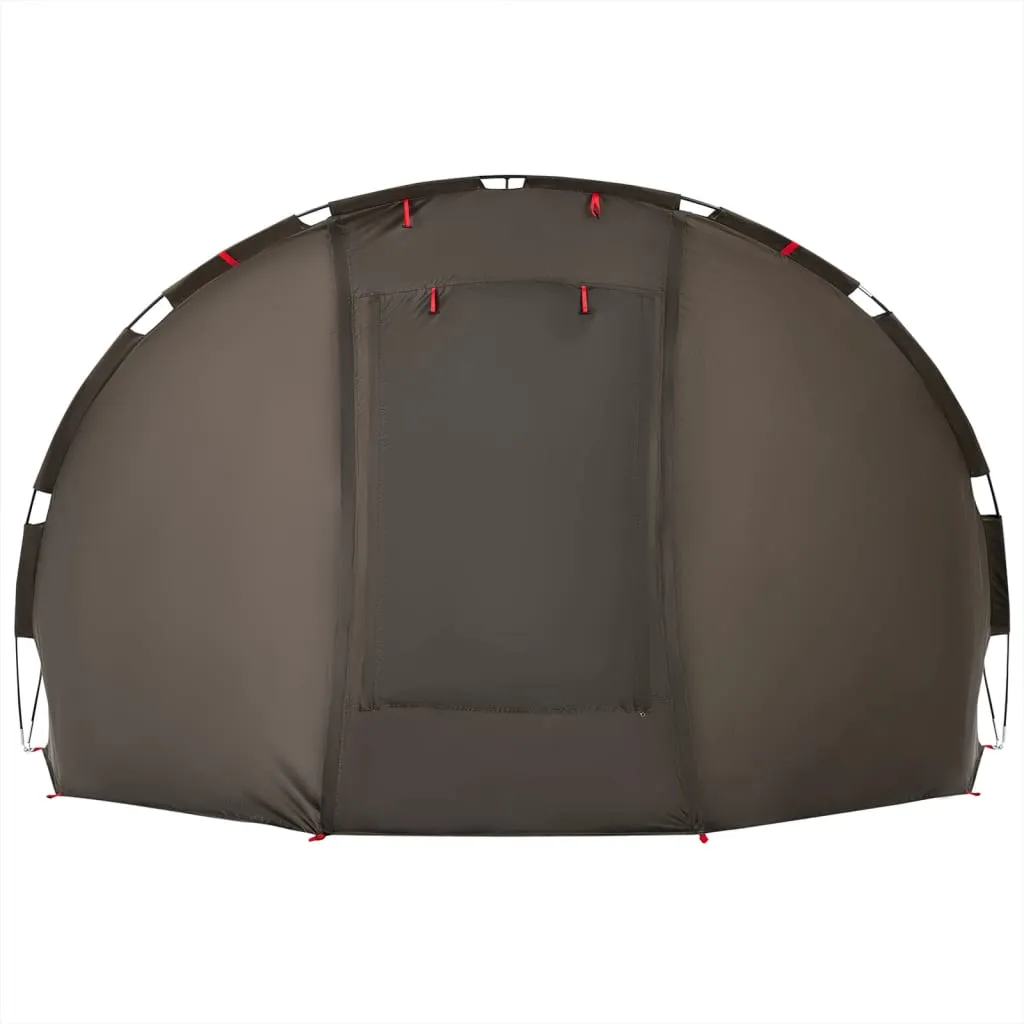 vidaXL Fishing Tent 5-Person Brown Waterproof