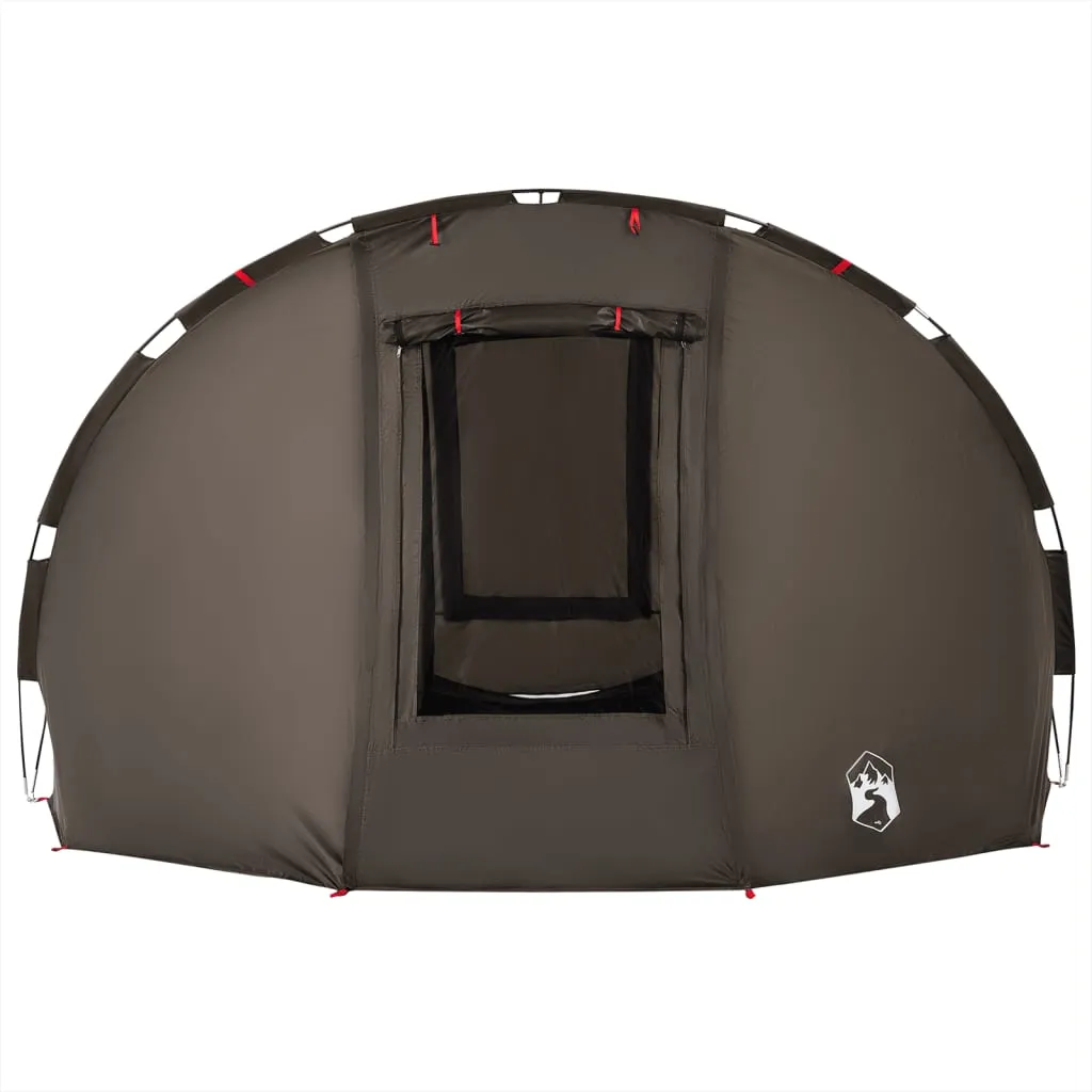 vidaXL Fishing Tent 5-Person Brown Waterproof