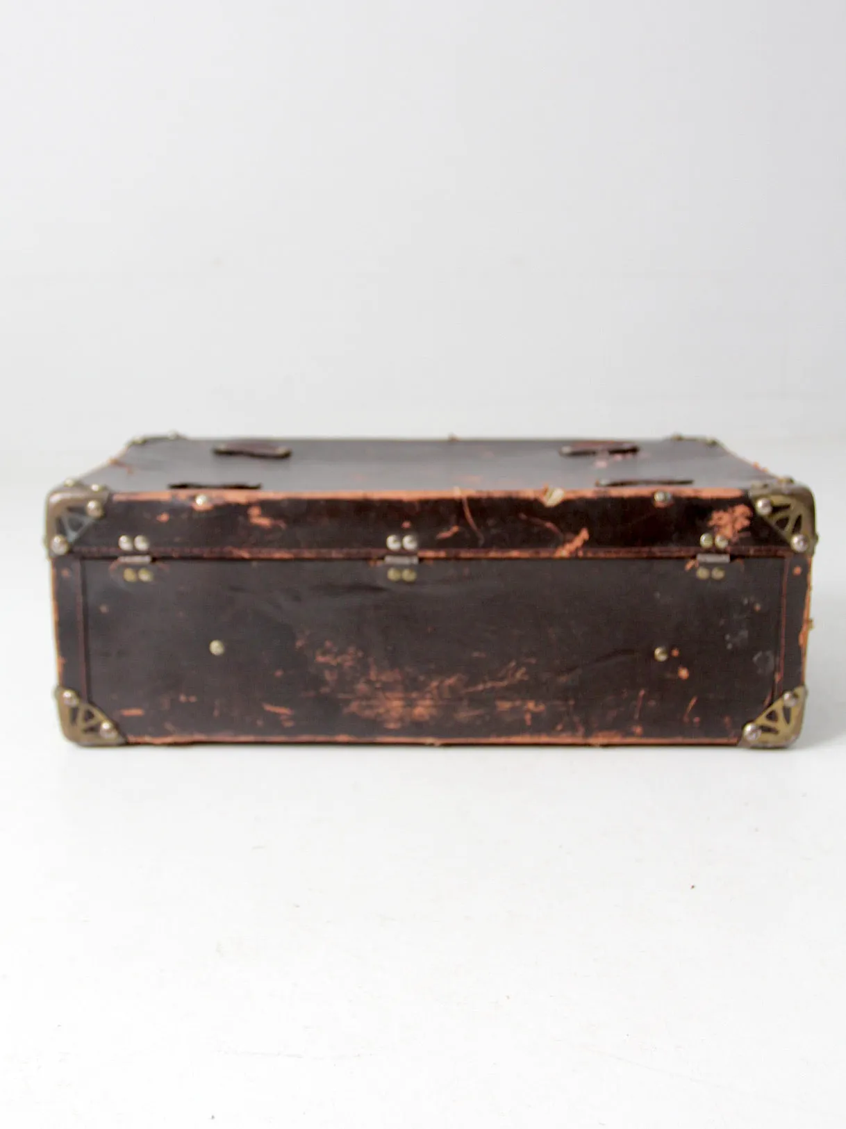 vintage brown cardboard suitcase