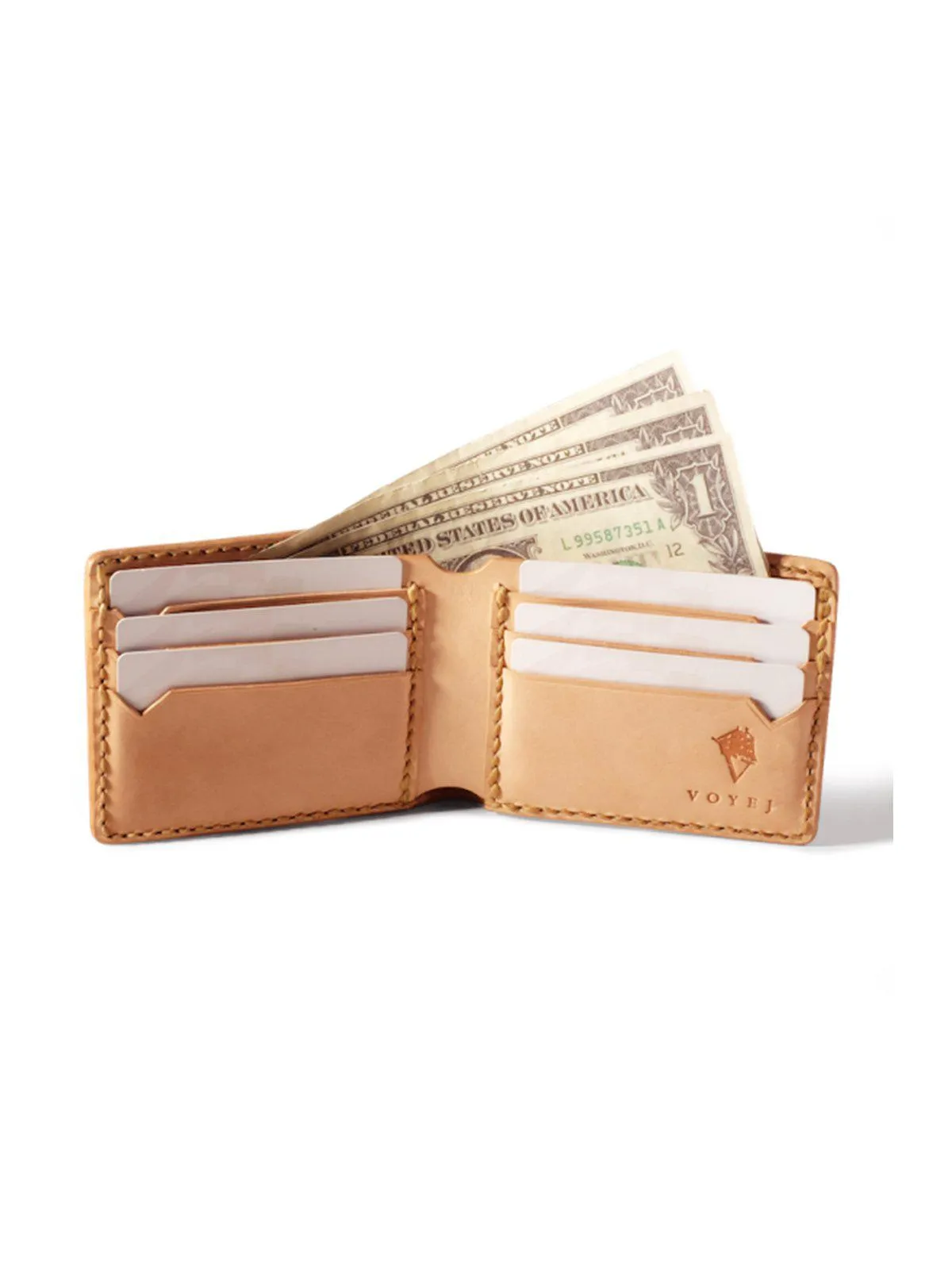 Voyej Woodland Natural Short Wallet