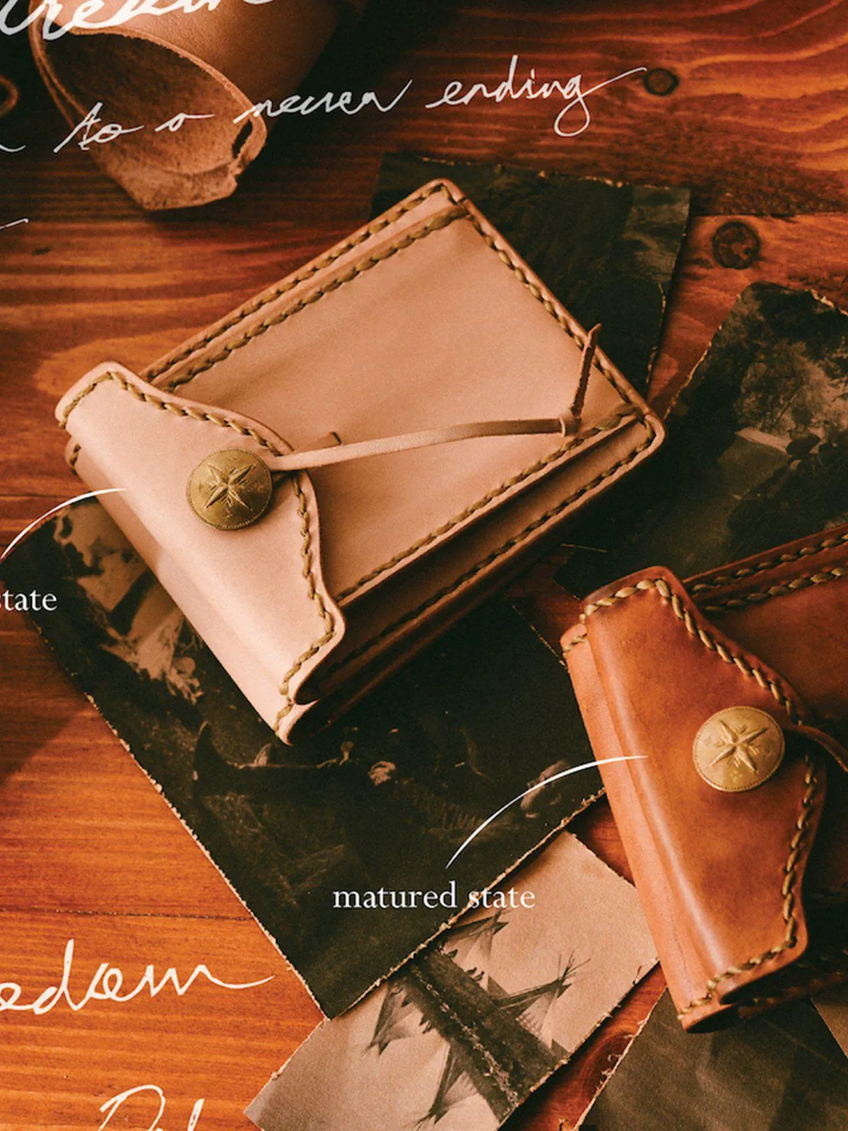 Voyej Woodland Natural Short Wallet