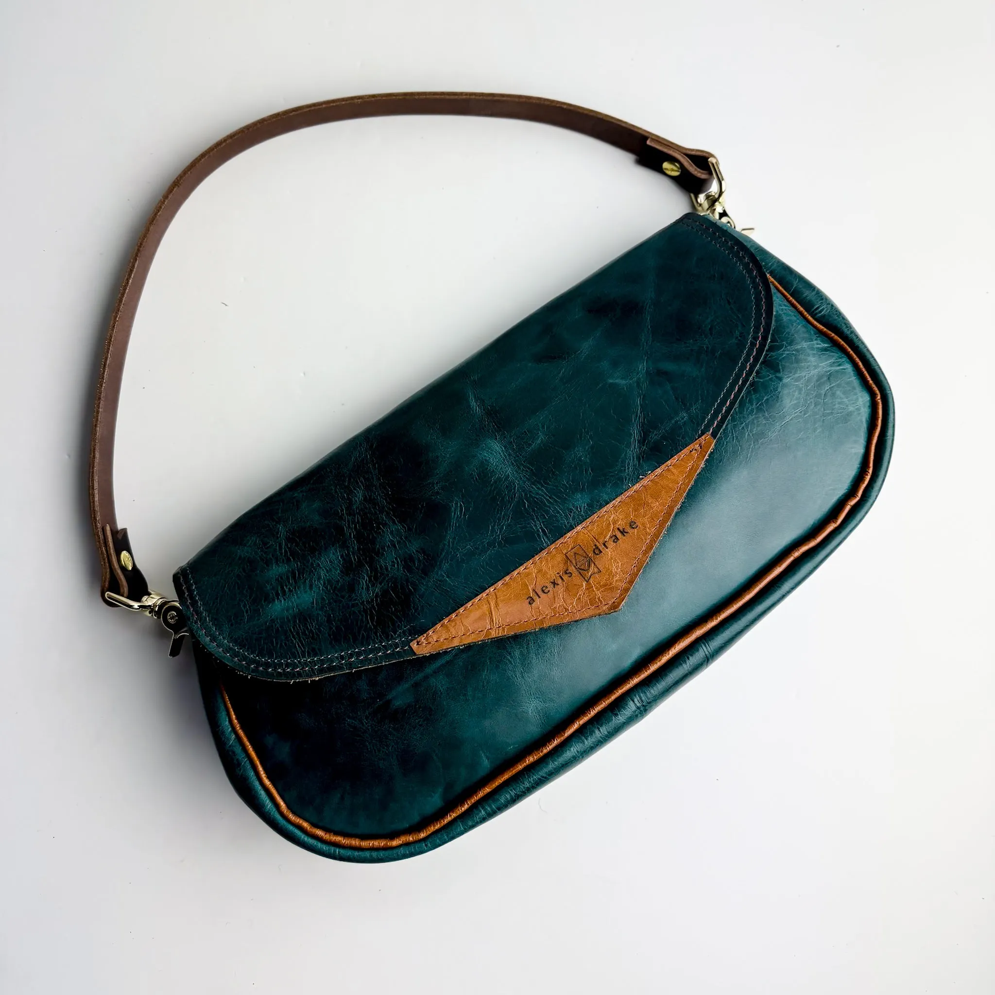 Western Woods Collection | Adri Shoulder Tote | Teal Spruce