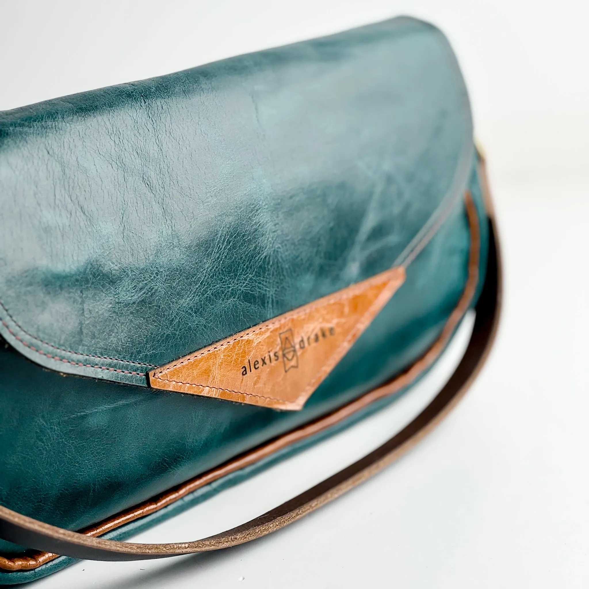 Western Woods Collection | Adri Shoulder Tote | Teal Spruce