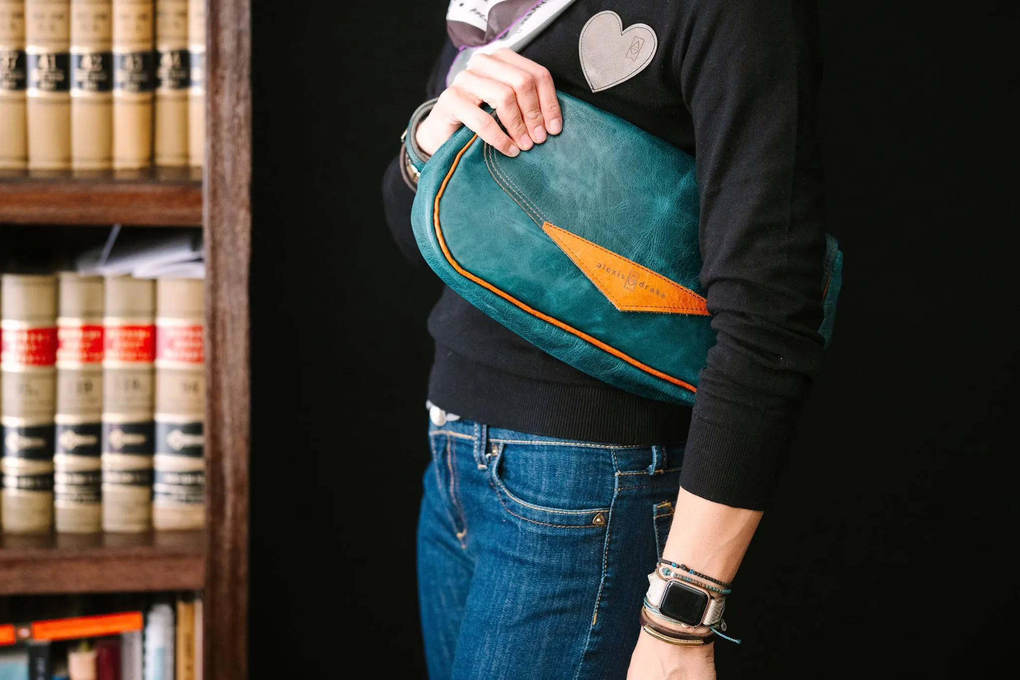 Western Woods Collection | Adri Shoulder Tote | Teal Spruce