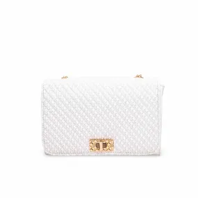 White Formal Shoulder Bag P54541