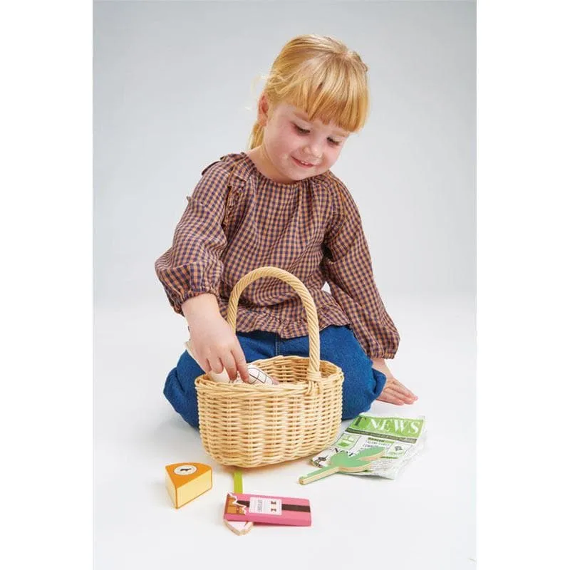 Wicker Shopping Basket Set