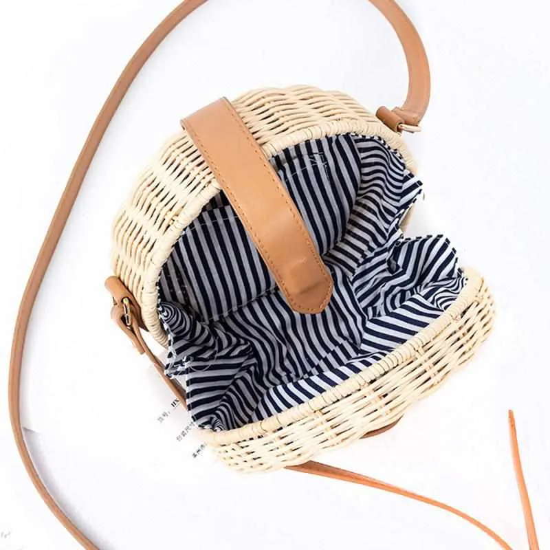 Women Straw Crossbody Bag