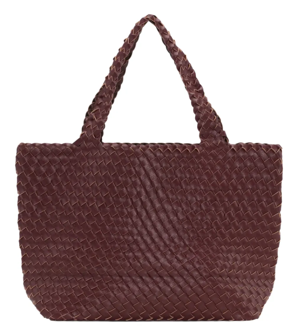 WOMEN'S ILSE JACOBSEN HANDBAG | MAROON / EBONY