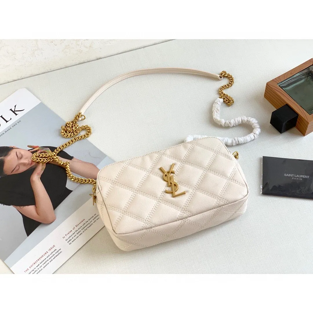 YSSL Becky Crossbody Bag White For Women 7in/18cm YSL P00555149