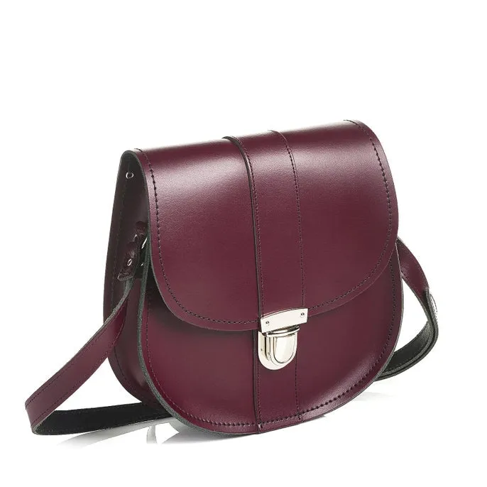 Zatchels Bag: Marsala Red Pushlock Saddle