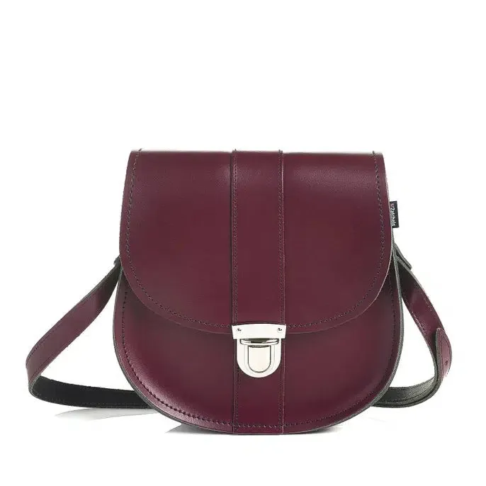 Zatchels Bag: Marsala Red Pushlock Saddle